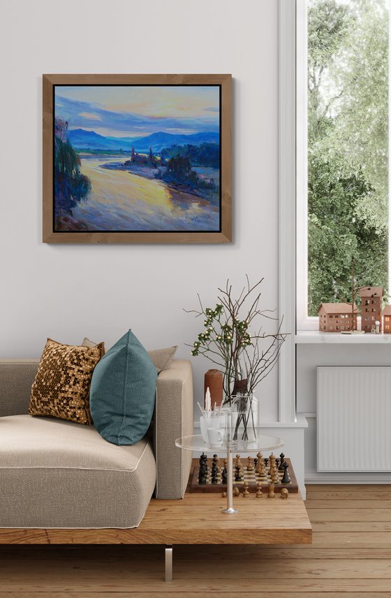 "Sunrise by the river"