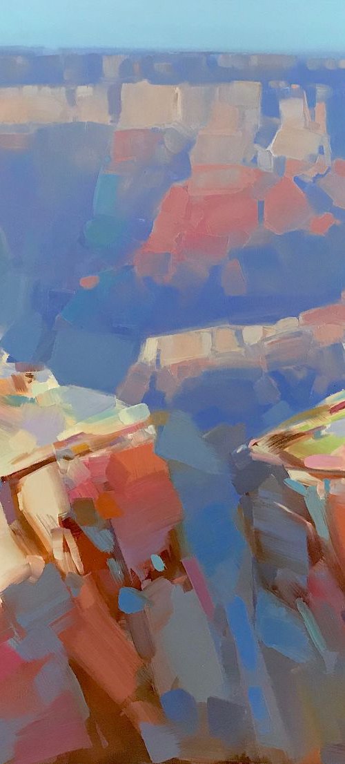 Grand Canyon, Landscape, Original oil painting, One of a kind Signed by Vahe Yeremyan