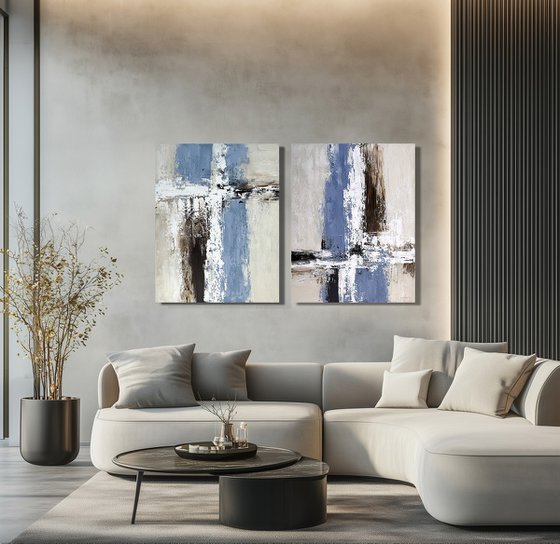 Aligned Within Diptych set