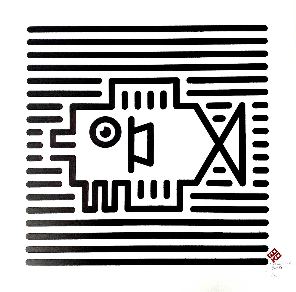Graphic Print , Convict By Gokhan Okur, 20 X 20, Artwork For Sale On Artfinder