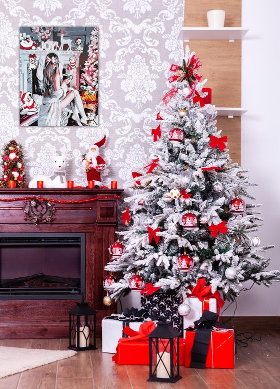 Christmas with dalmatians