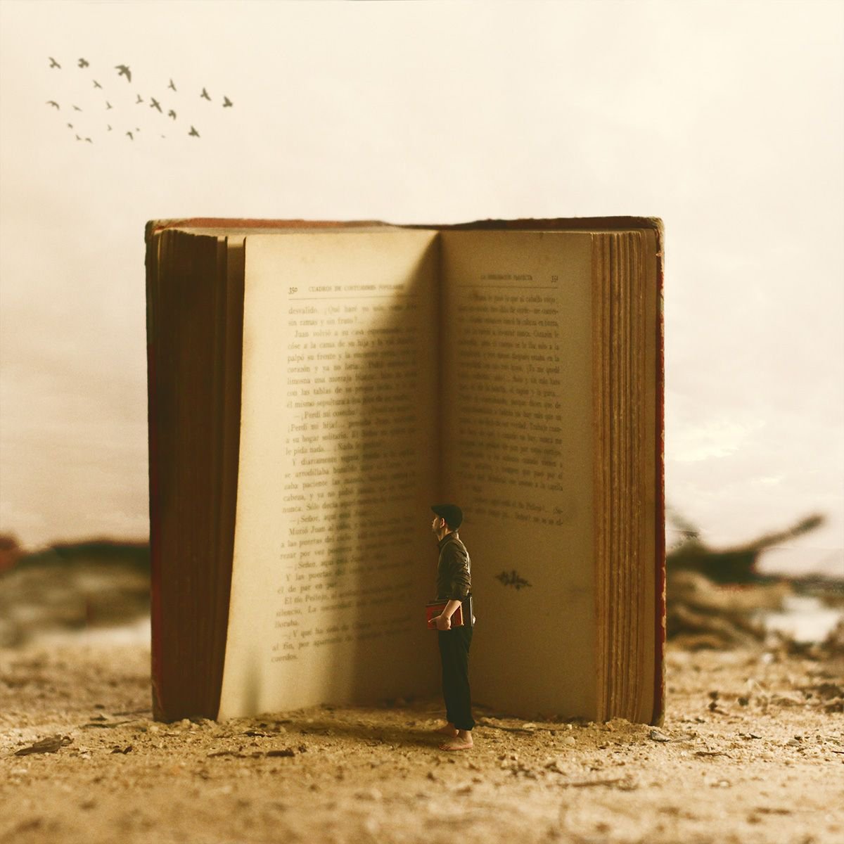 Surrealistic Abstract Photograph By Achraf Baznani, 13 X 13, The Magic Portal, Original Artwork