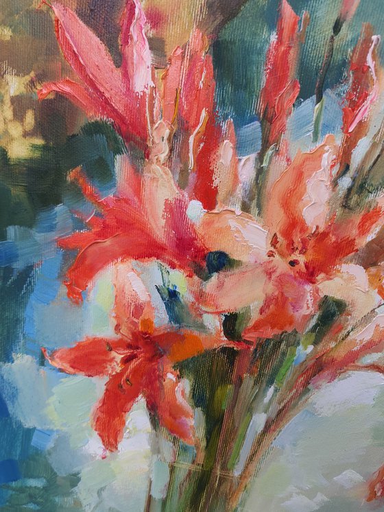 Red daylily
