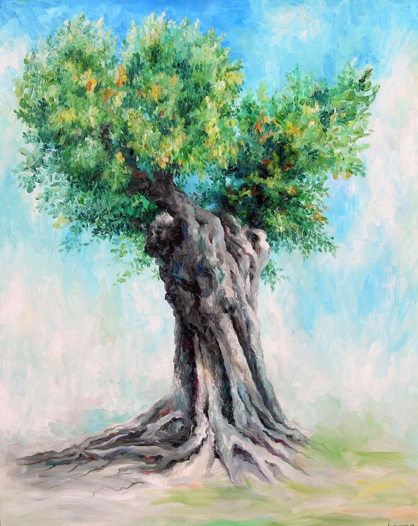 Olive Tree Oil Painting By Elena Kudryashova Artfinder