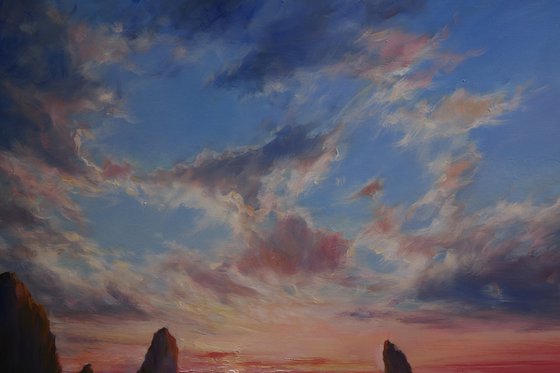 "Sunset on the Coast"