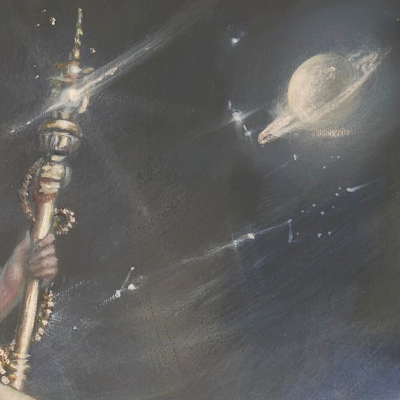 Gloriana, Celestial Realism Oil Painting