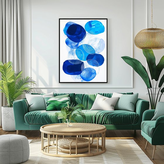 Minimalist Blue Painting