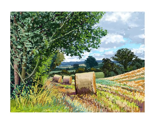 Straw Bales, Coxwold by Jeff Parker