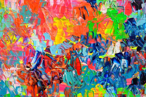 Palette 6 - Large Colorful Abstract Painting