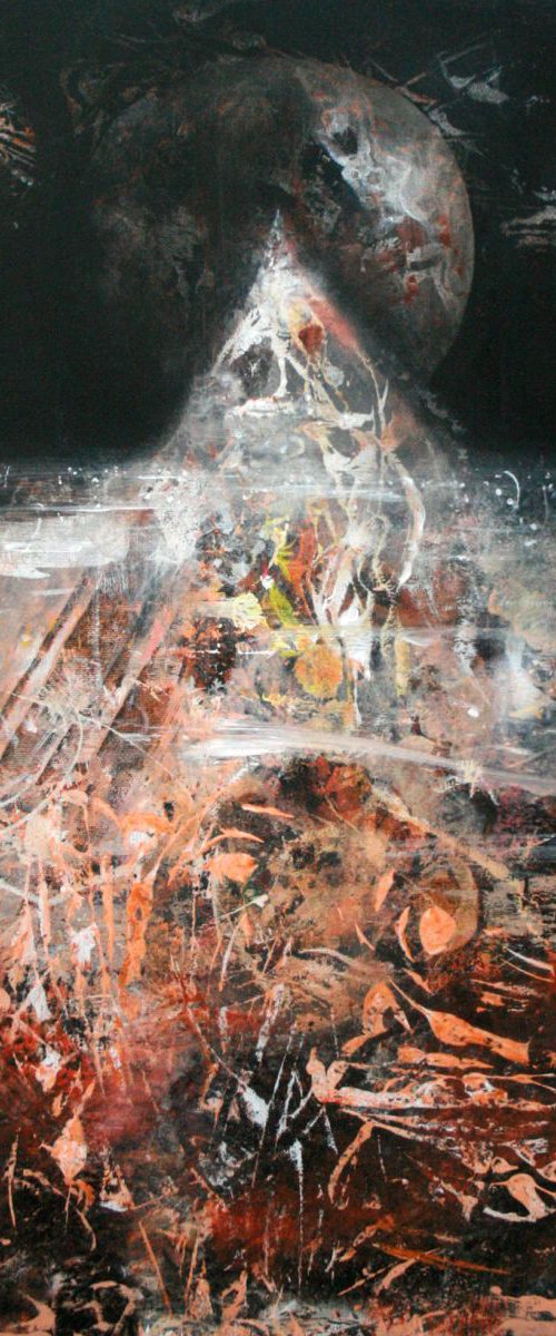 COSMIC DELIRIOUS ONIRIC LANDSCAPE PYRAMIDE BY KLOSKA Beyond the inside series, composition 3 , signed november 2014 by Kloska Ovidiu