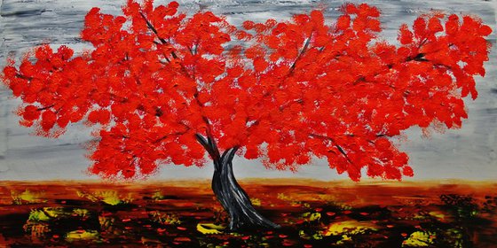 Red Blooming Tree, sale was 395 now 265 USD.