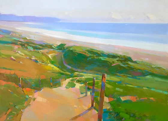 Fort Funston Painting for Linnea