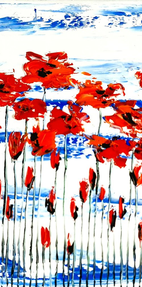 Flora Poppies 4 by Daniel Urbaník