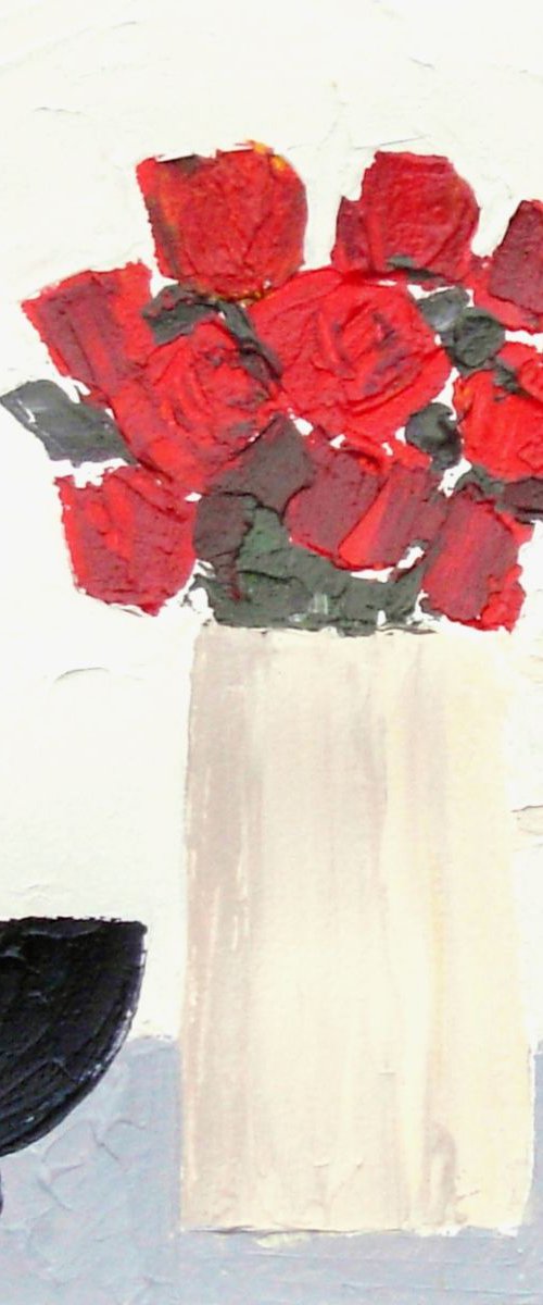 Still Life with Roses by Jan Rippingham