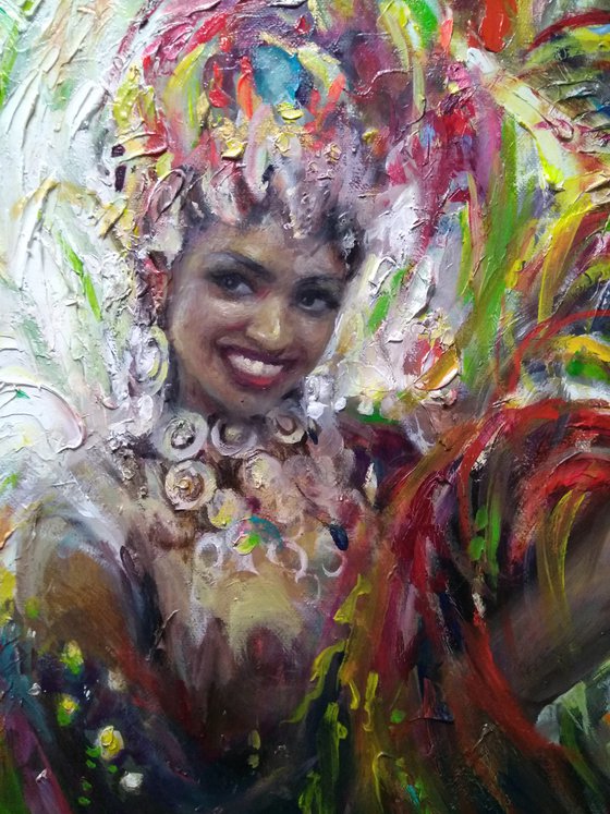 Carnival- Impasto Oil Painting