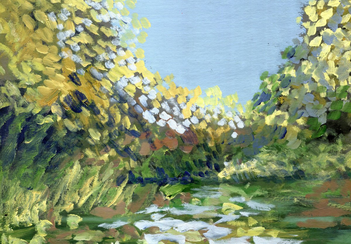 Expressive Abstract Oil Painting By Elizabeth Anne Fox, 17 X 12, Pool Of Dreams, Original Artwork