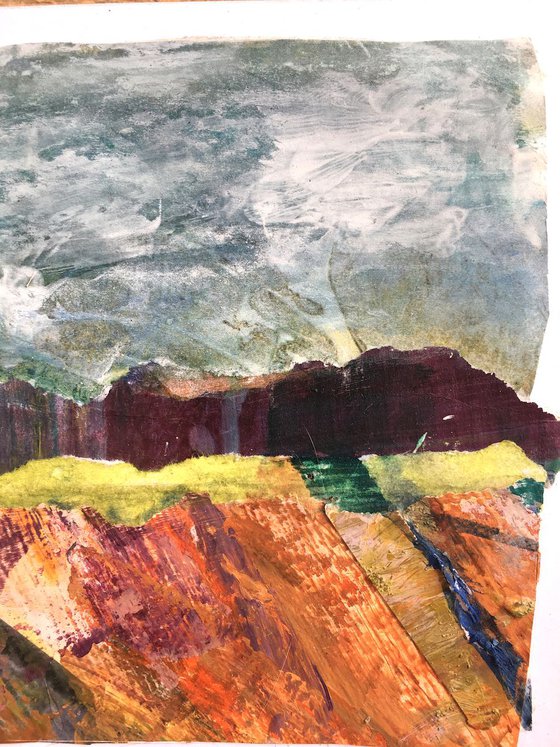 Small landscape collage study no 1