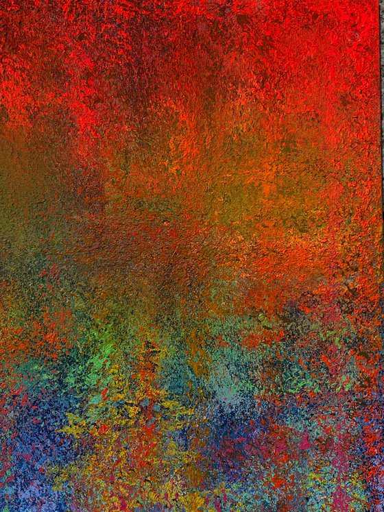 Abstract Orange and blue