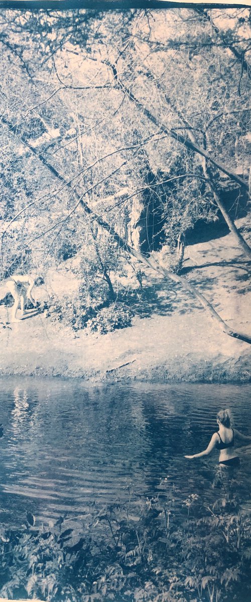 The Clapton Riviera - Cyanotype Print by Georgia Merton