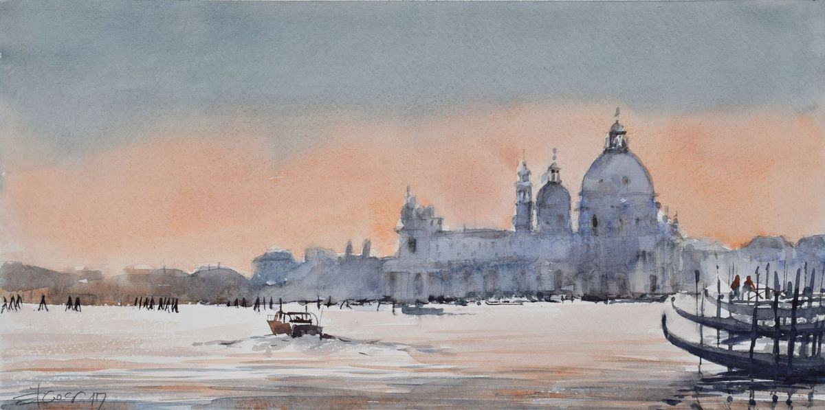 Venice impression III by Goran Zigolic Watercolors
