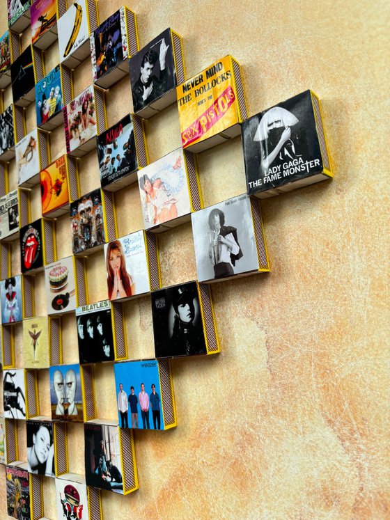 Vintage music matchboxes