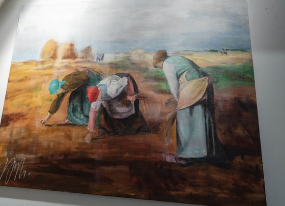 "The Gleaners" after Millet