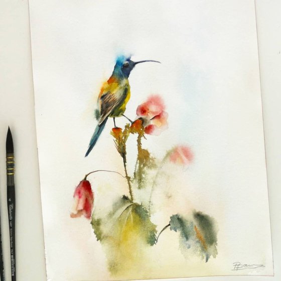 Hummingbird Diptych #2