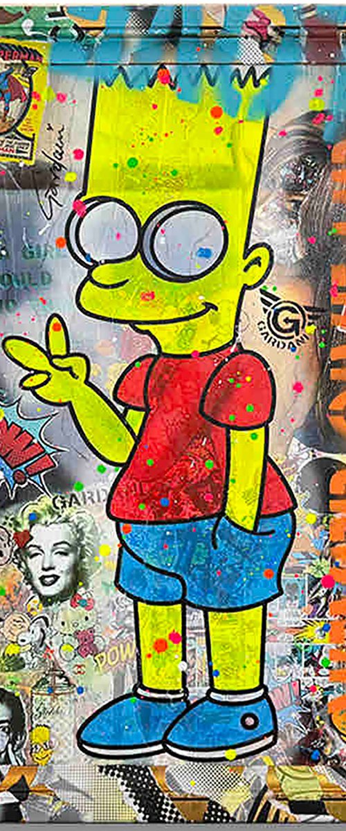 Bart Peace & Love Man by Gardani Art