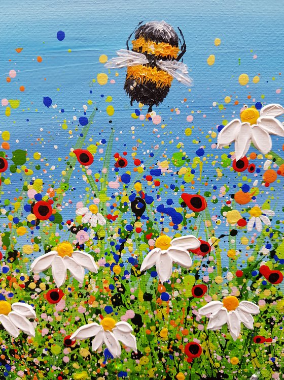 Bumble Bees & Daisies #3