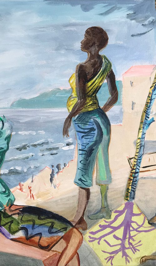 Charmouth Beach by Frank Creber