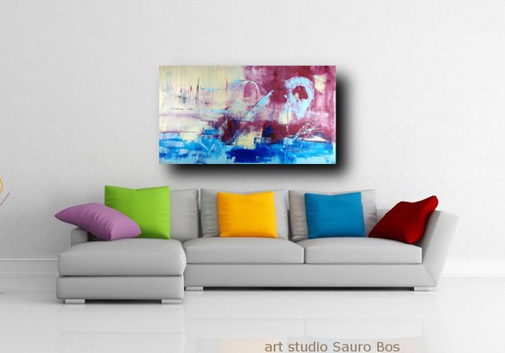 abstract-large-painting 150x80 cm-large wall art abstract landscape title : abstract-c273