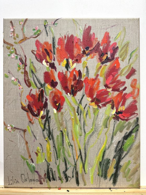 Red tulips