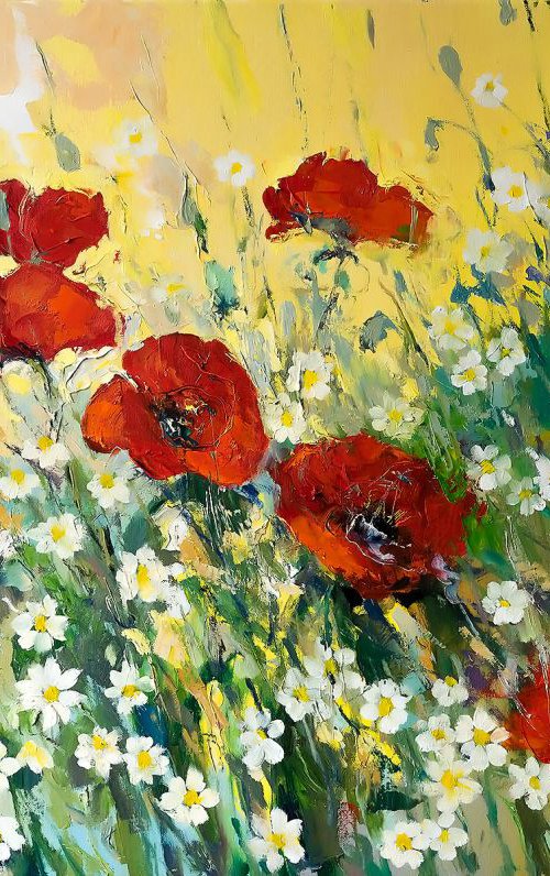 'Poppies and Daisies Meadow' by Ewa Czarniecka