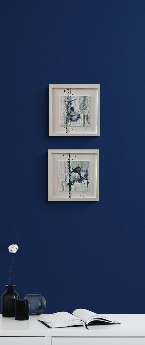 Abstract vision 1 and 2 by Emma Sian Pritchard