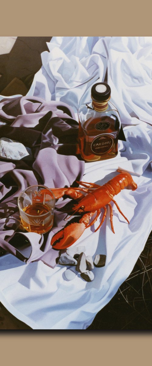 Still life with a lobster by Valeri Tsvetkov