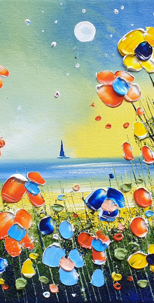 "Our Beach & Flowers in Love" by Phil Broad