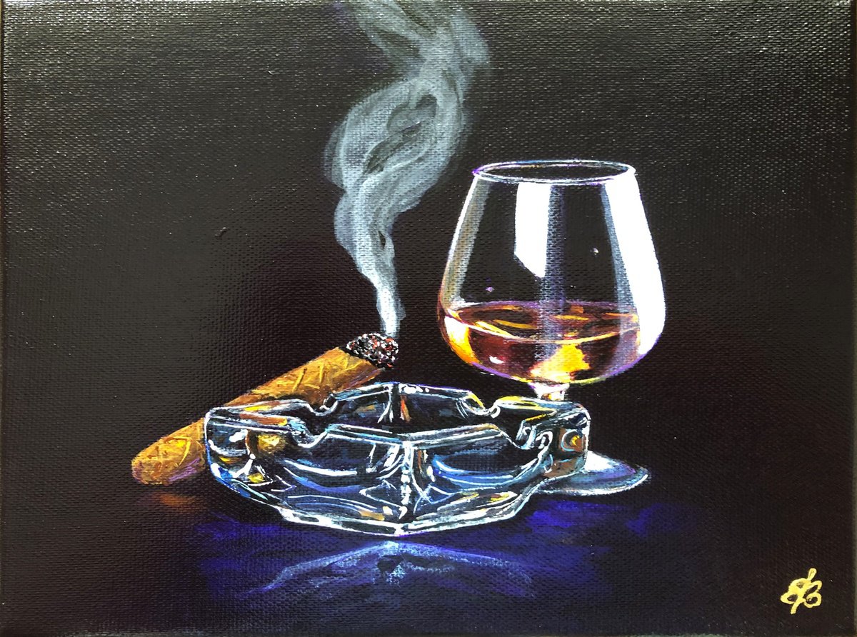 Whisky and Cigar #24-2 by Lena Smirnova