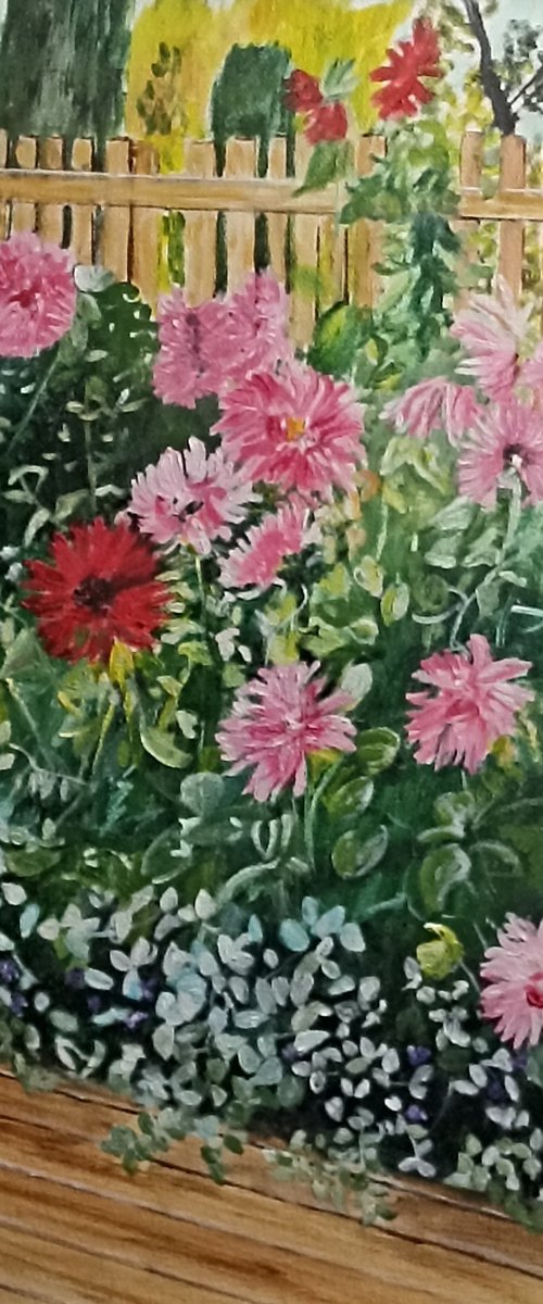 Dahlias flowers 2 by Isabelle Lucas