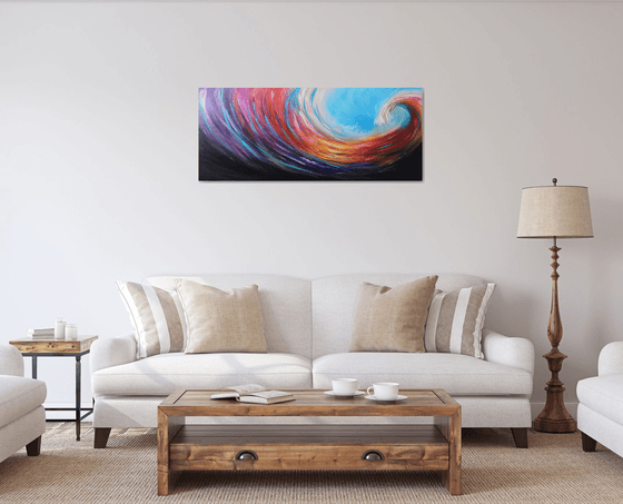 Wave of Joy - seascape, emotional, panoramic