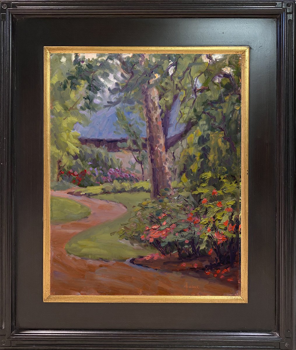 Garden Path (Plein Air) by Daniel Fishback