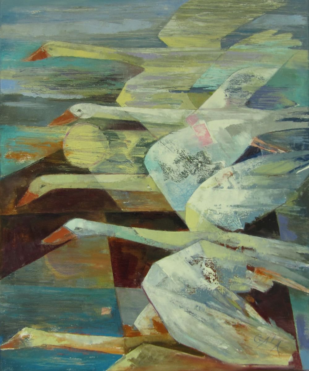 Expressive Oil Painting , Rush By Galya Koleva, 20 X 24, Artwork For Sale On Artfinder