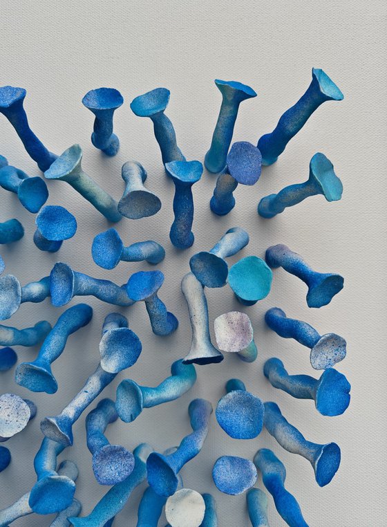 Connection, blue #26 (36"x36")