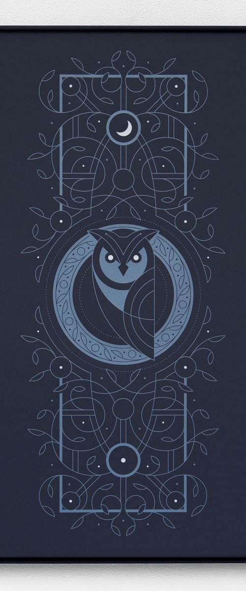 Night Owl A2 limited edition screen print by The Lost Fox