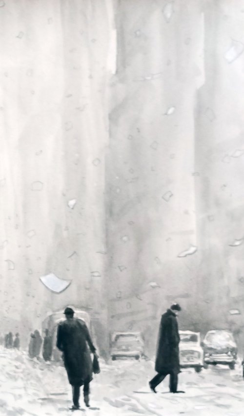 Snowfall by paolo beneforti