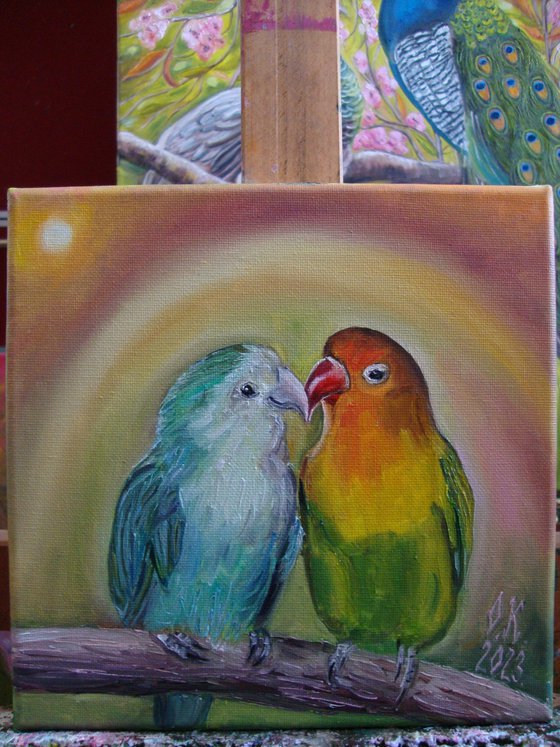 Pair of parrots