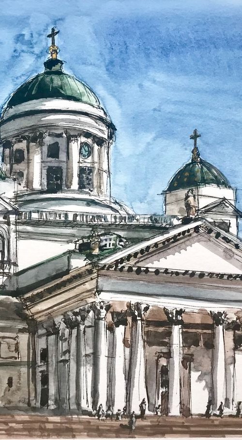 Helsinki Cathedral Finland by Joseph Peter D'silva