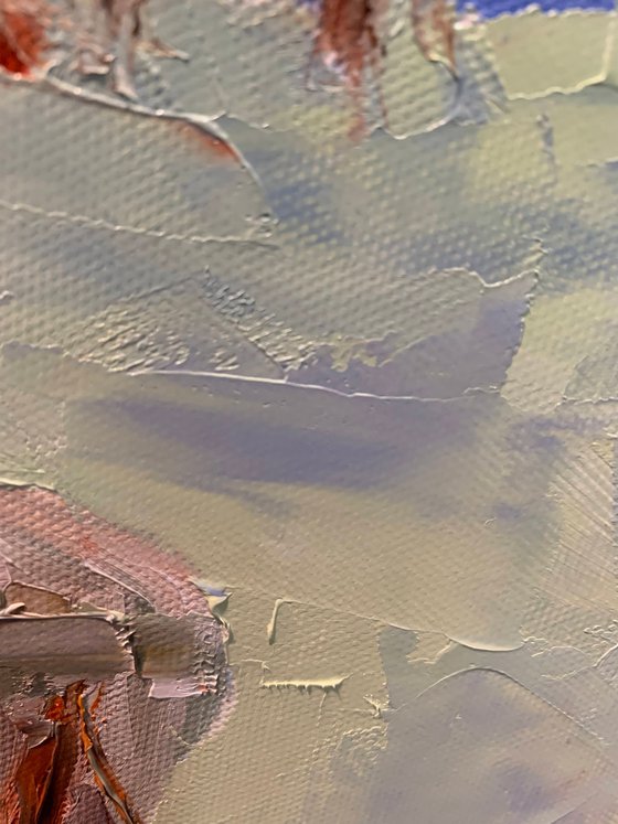Landscape with cows.
