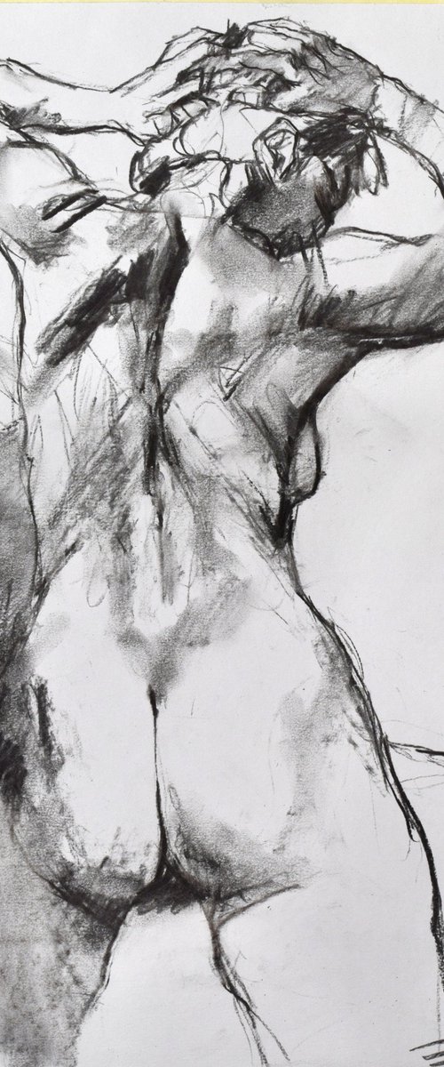Nude back by Goran Žigolić Watercolors