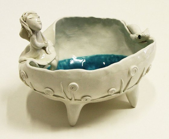 Ceramic | Bowl with girl