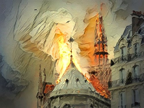 Incendie Notre-Dame de Paris N4 by Danielle ARNAL